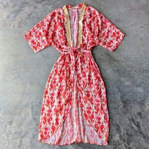 Sukiso Goddess Kimono in Golden Hour one size beach boho coastal vacation